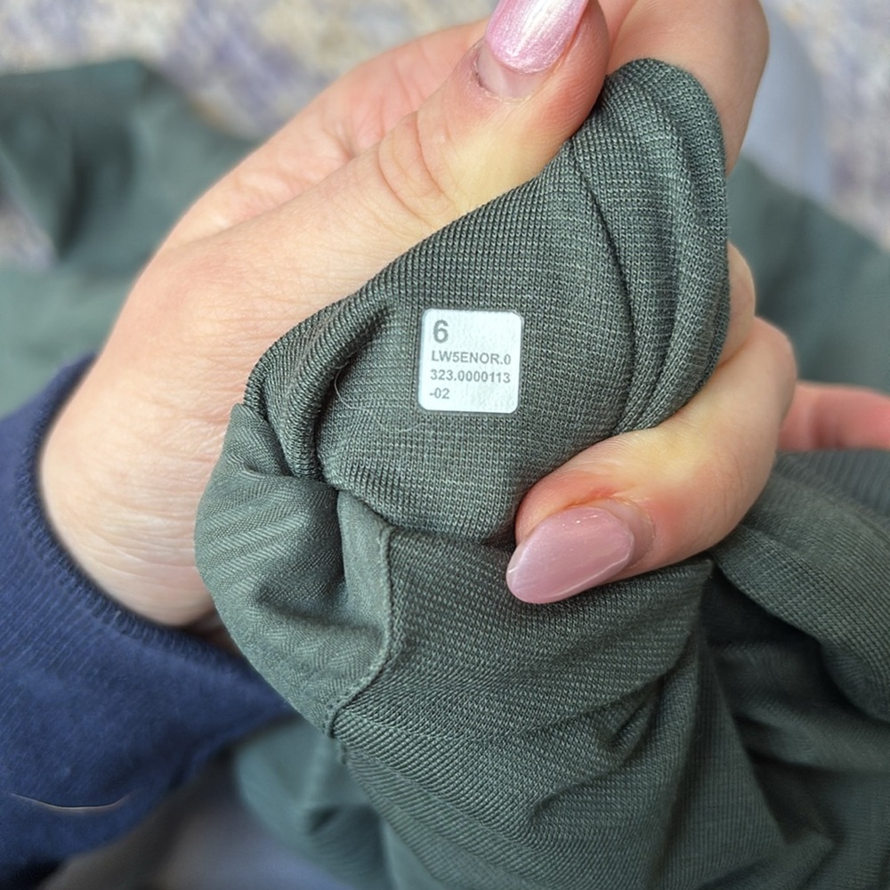lululemon studio Green Wide-Leg Drawstring Pants - Picture 3 of 3